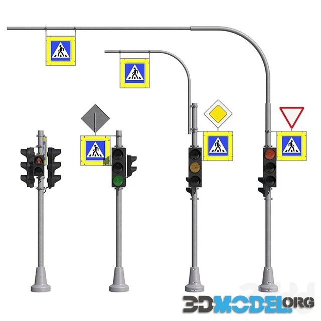 3D Model – Traffic lights