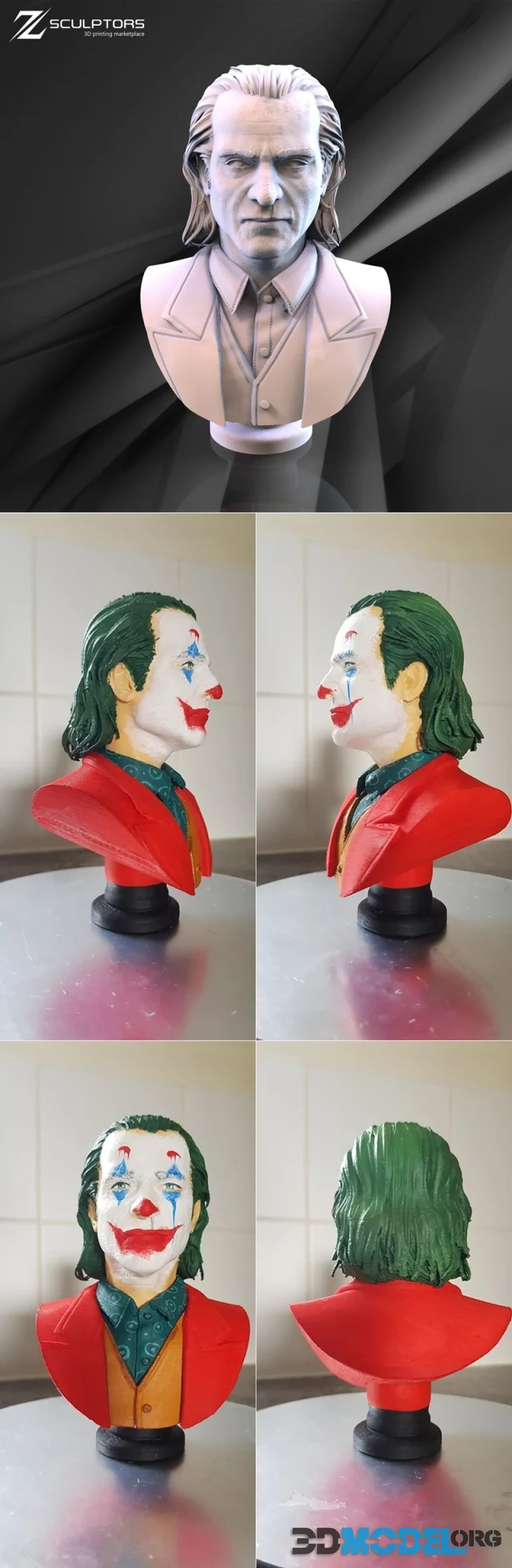 Zsculptor - Joker bust – Printable