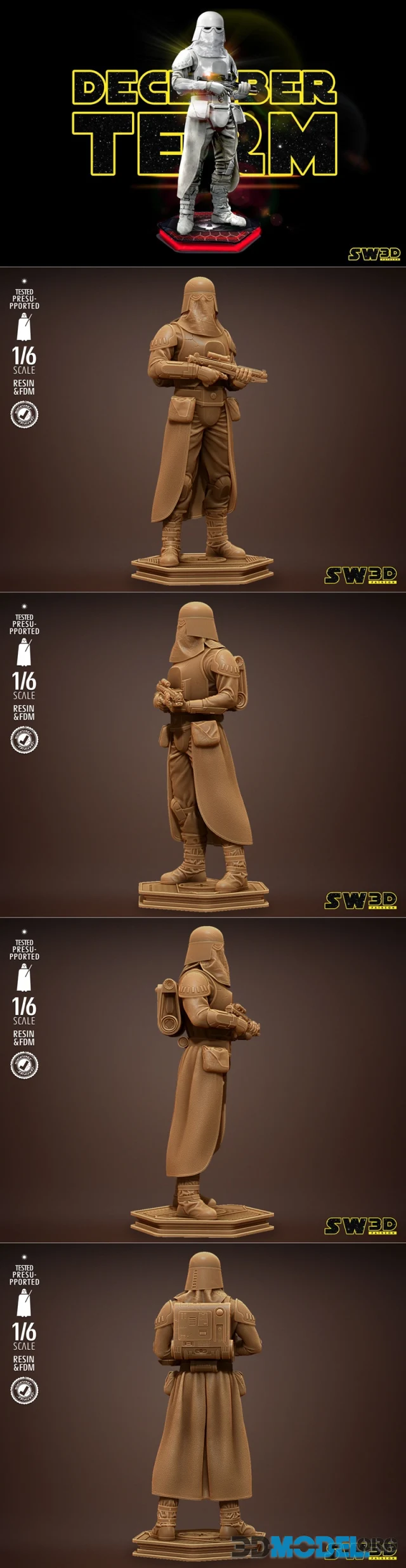 Star Wars - Snow Trooper Sculpture – Printable