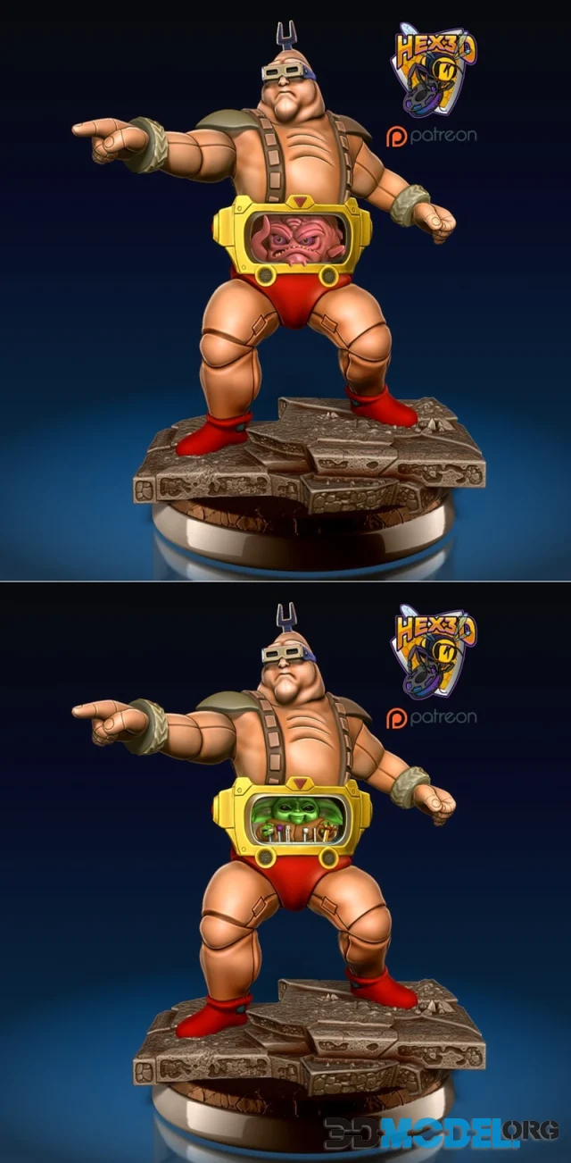 Hex3D - Krang – Printable