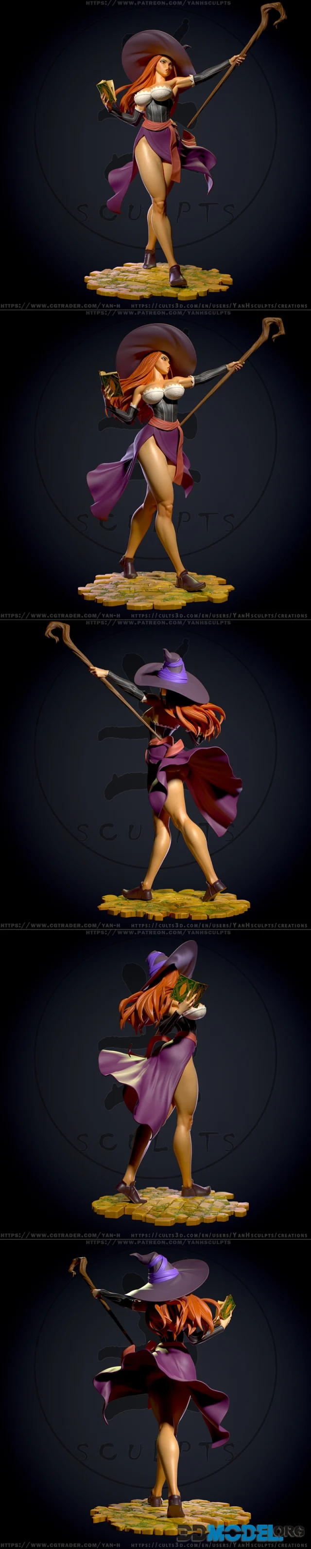 Yan H - Sorceress – Printable