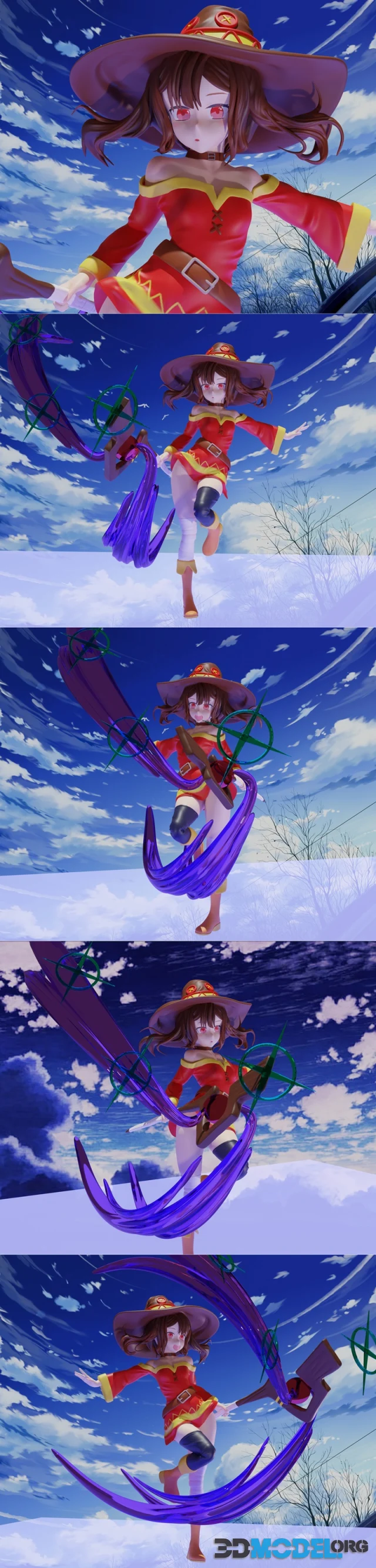 Megumin anime figure – Printable