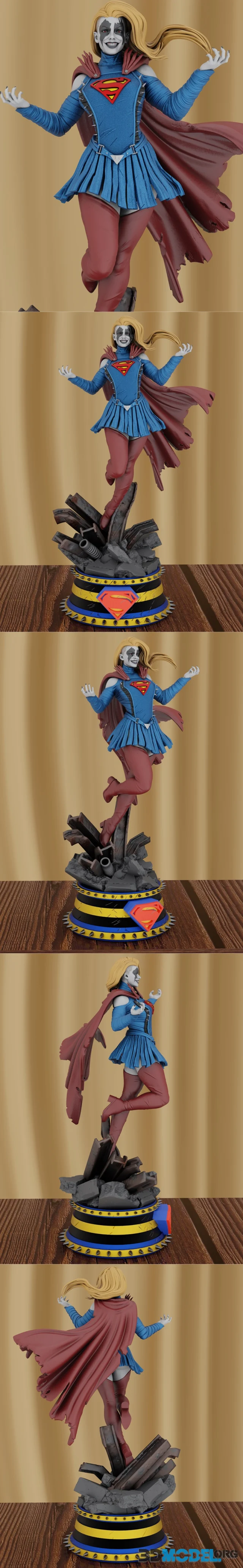 BrunoArt3D - Supergirl Infected – Printable