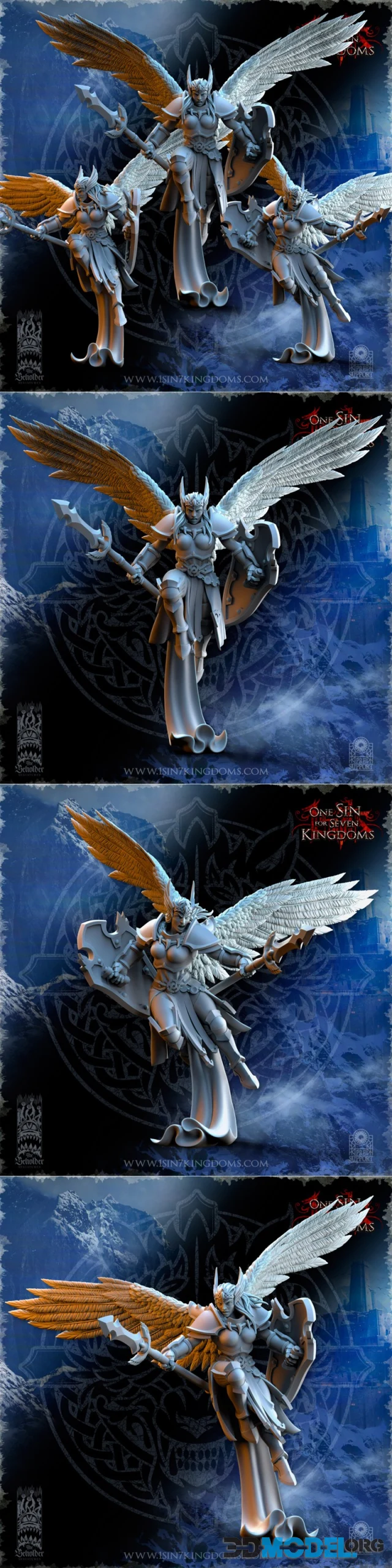The Beholder Miniatures - Stormwolves Valkyries Elite Guard – Printable