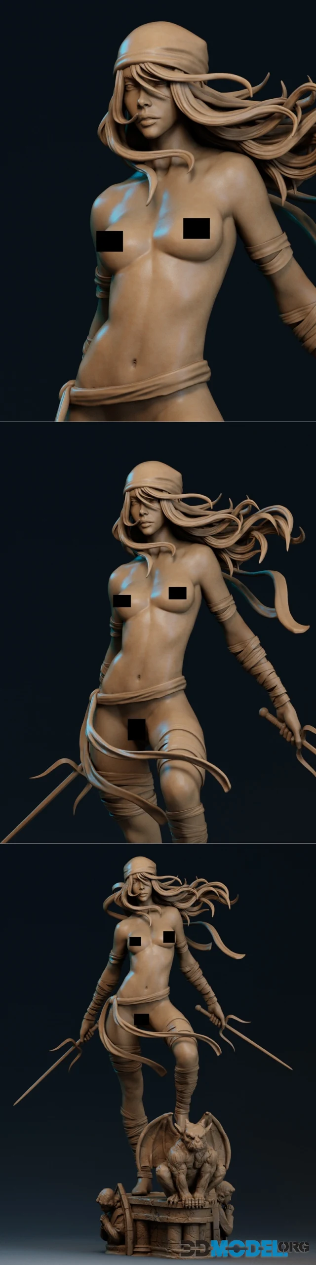 Ca 3d Studios - Elektra NSFW Version – Printable