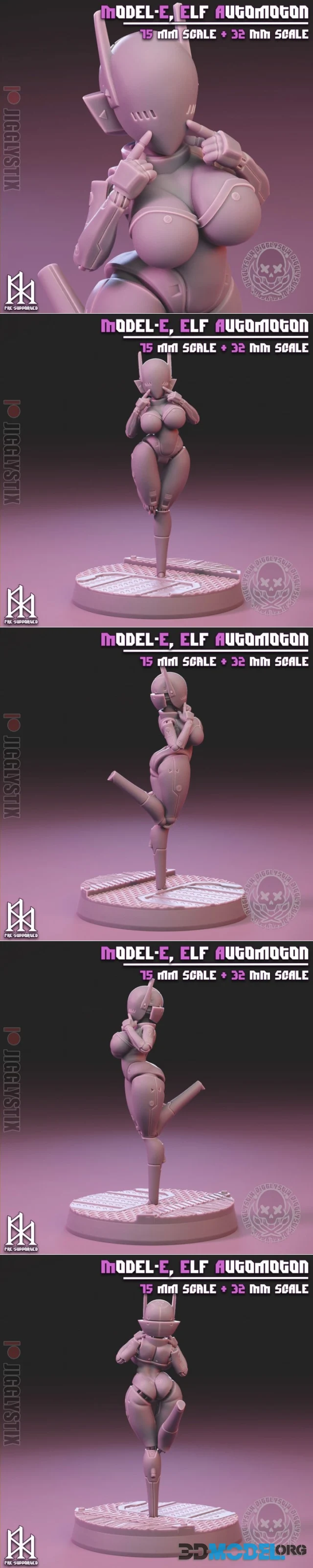 Jigglystix - Elf Automoton – Printable