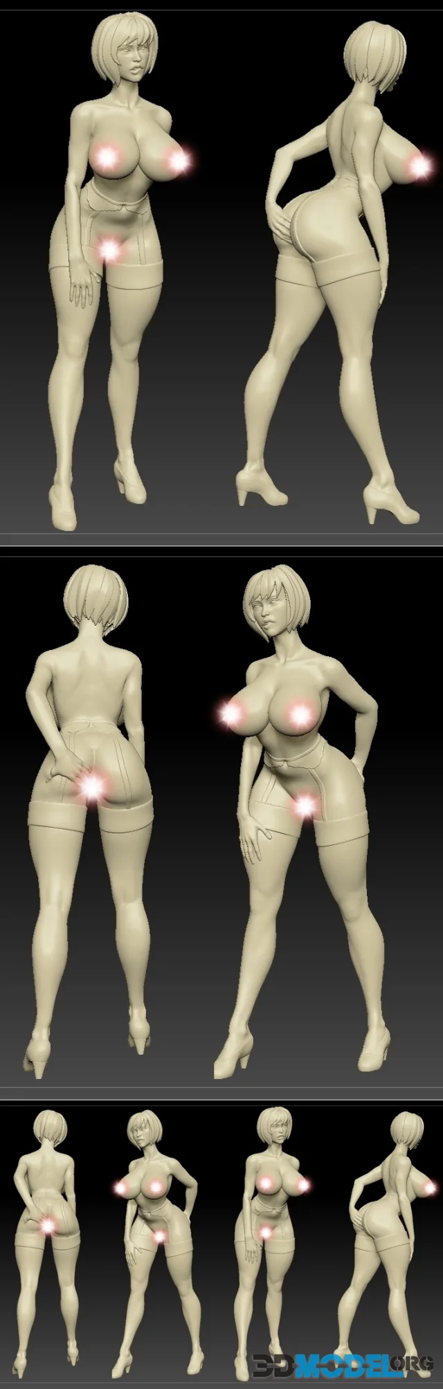 Glamorous Cyberdoc Jun - Test Pose Combo – Printable