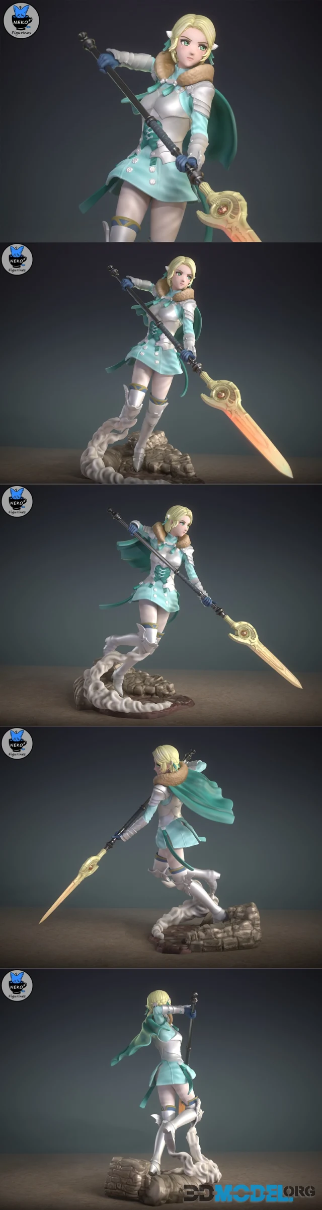 Neko Figurines - Ingrid Galatea – Printable