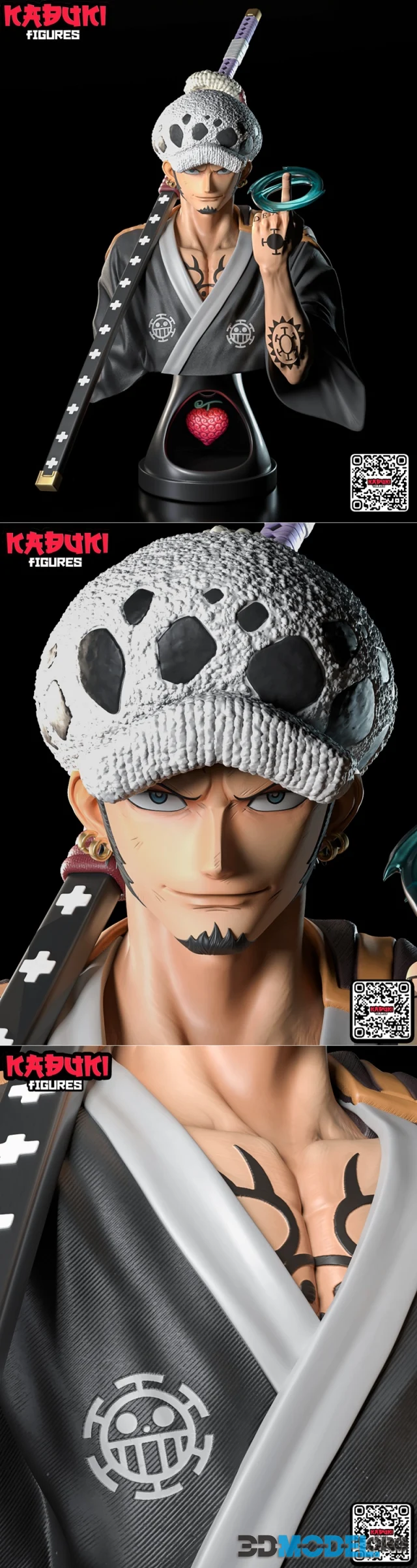 Tralfagar Law Bust – Printable