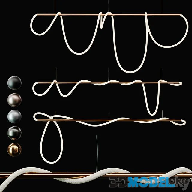 3Luke Lamp Pendant light _Tracer Bar 2(8 ft) 3lights 5mat