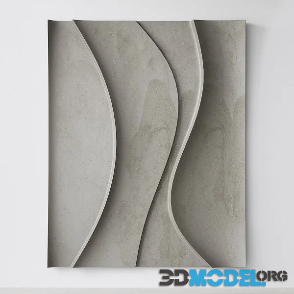 Abstract Composition Relief Plateau 9