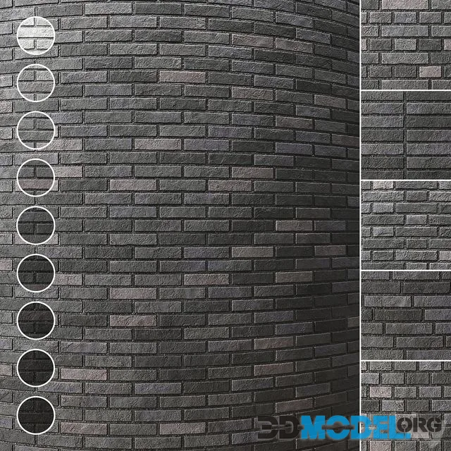 3D Model – Brick wall 005