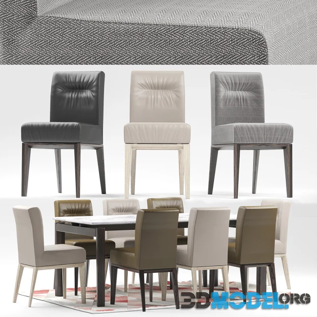 Calligaris Esteso Wood table and Calligaris Tosca chairs