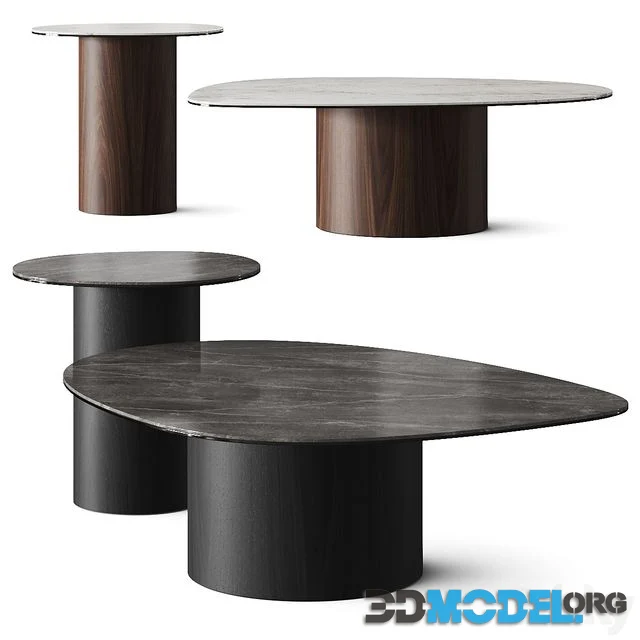 Calligaris Mushroom Marble Coffee Tables