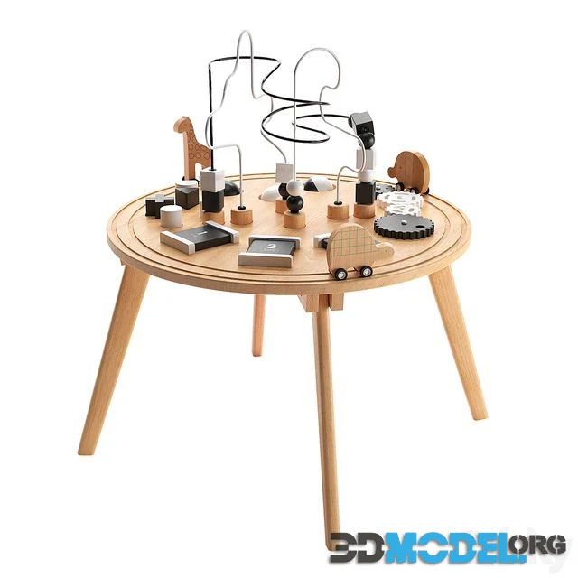 Crate And Barrel Kids Wooden Activity Table 0.webp