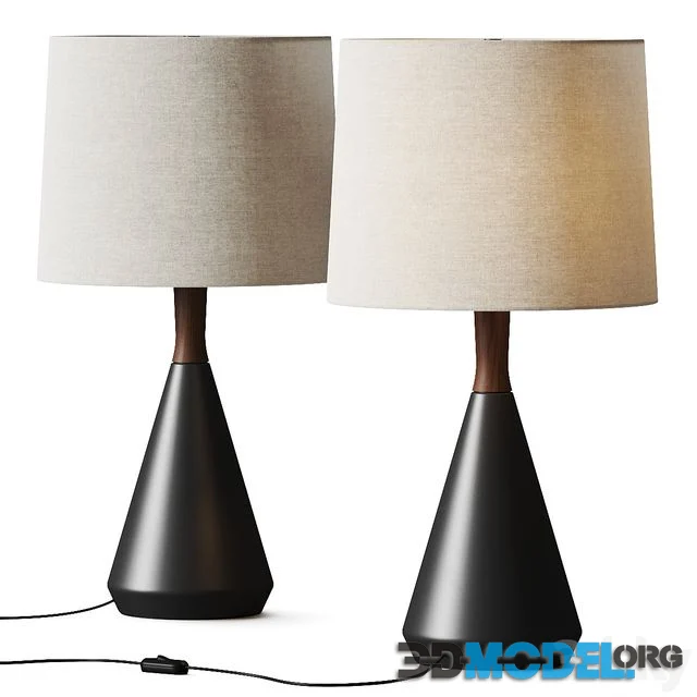 3D Model – Crate and Barrel Weston Table Lamp