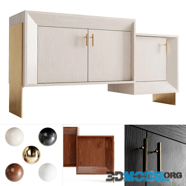 Davana credenza by Kelly Wearstler (4 Materials)