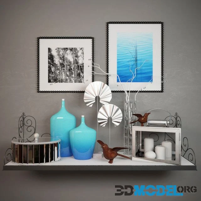 3D Model Decorative Set With Birds   Decorative Set With Birds 0.webp