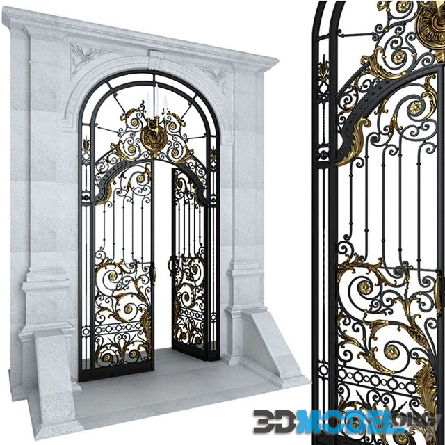 Entry door gate