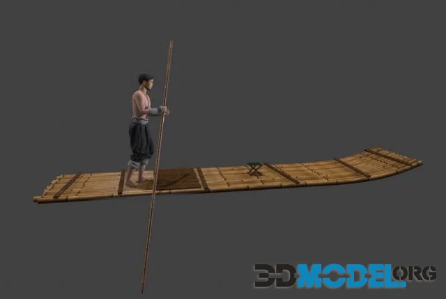 Farmer on a raft (PBR)
