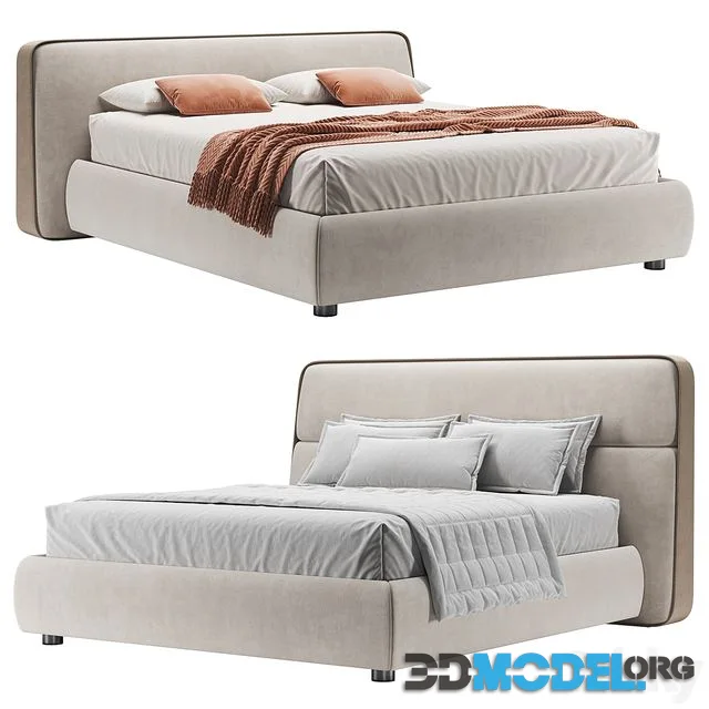 3d Model Frame Bed By Giorgetti