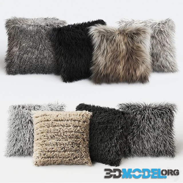 Fur Pillow set