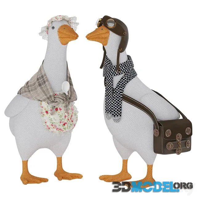 Knitted Geese toys