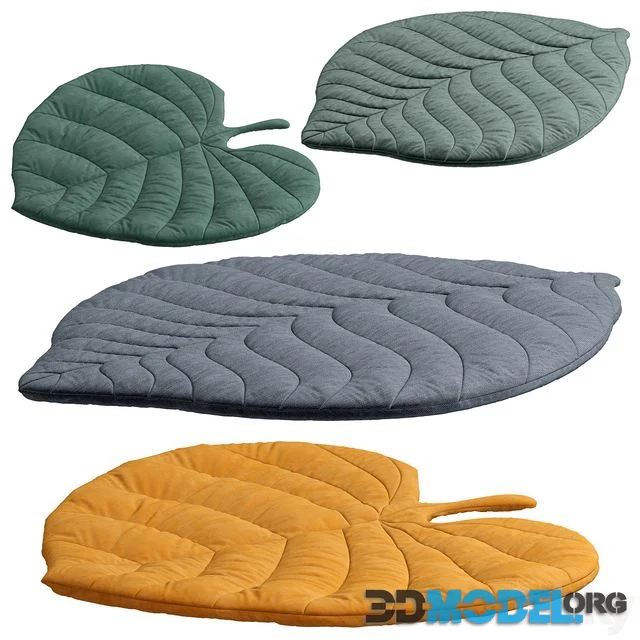 Leaf rug for kids
