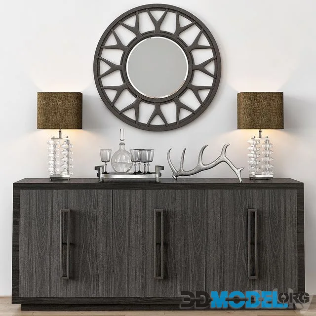 Lexington Targa Buffet & Esprit Round Mirror