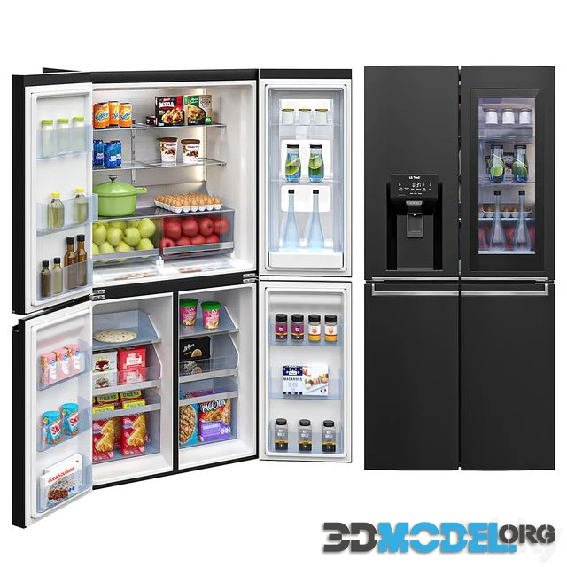 LG Refrigerators GF-D706MBL