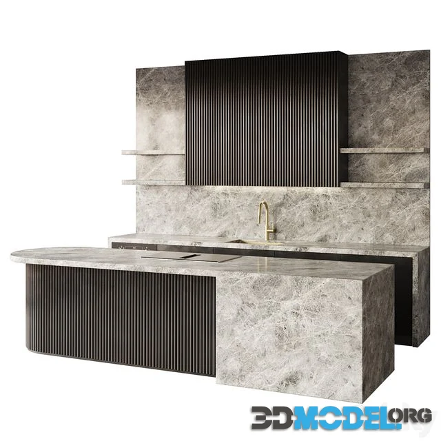Modern style kitchen with island Kitchen 09