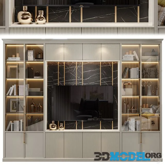 Neoclassical TV wall 008