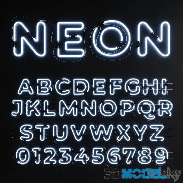 Neon Set 012 Neon Alphabet