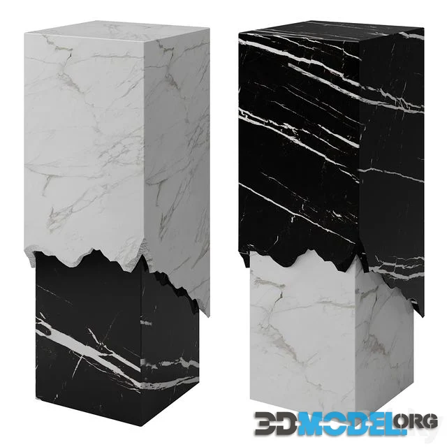 OM PEDESTAL MARBLE ANTIK