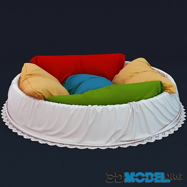 pillows bed
