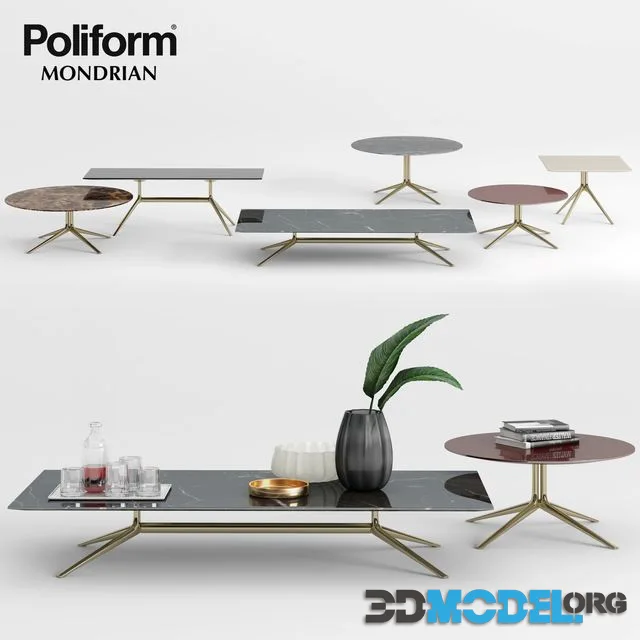 Poliform Mondrian Coffee Tables - 1