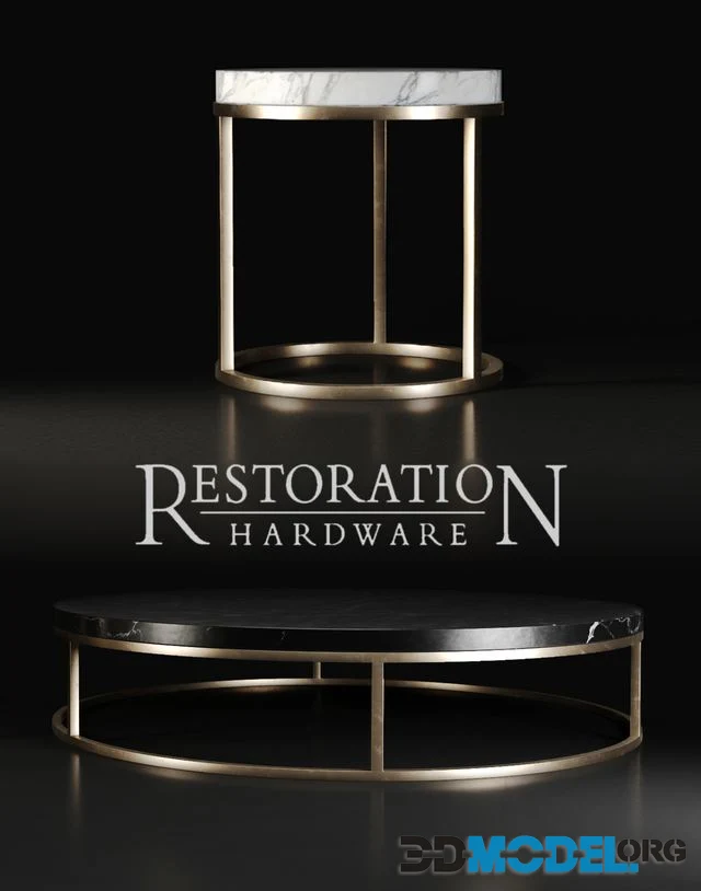 Restoration hardware nicholas marble round tables