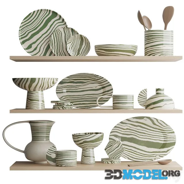 Set of dishes