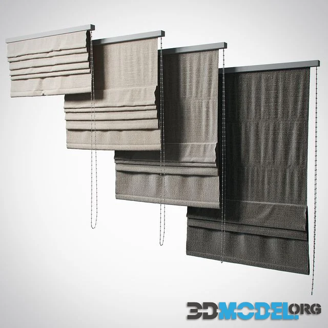 Set Roman blinds (4 stages 3 colors)