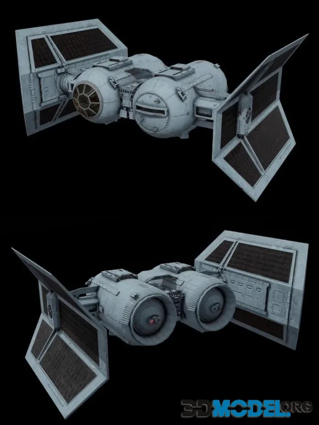 3D Model – Star Wars TIE Shuttle (PBR)