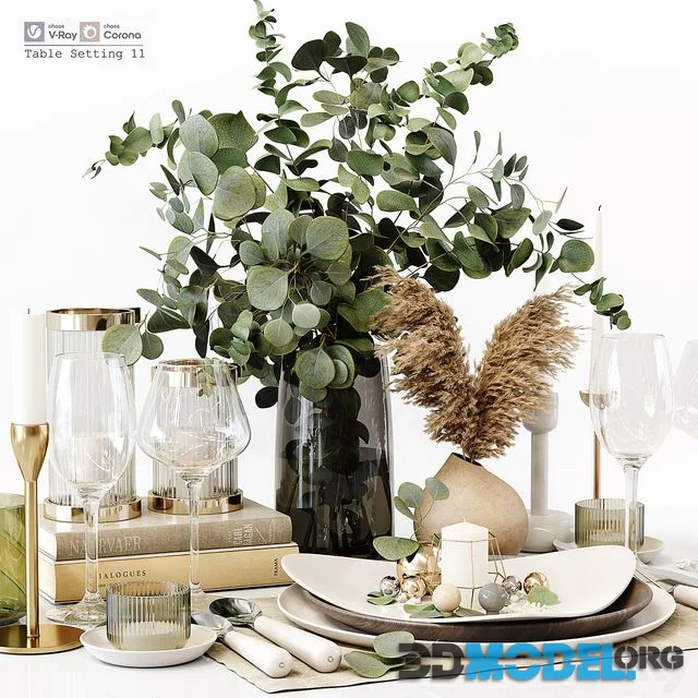 3D Model – Table Setting 11