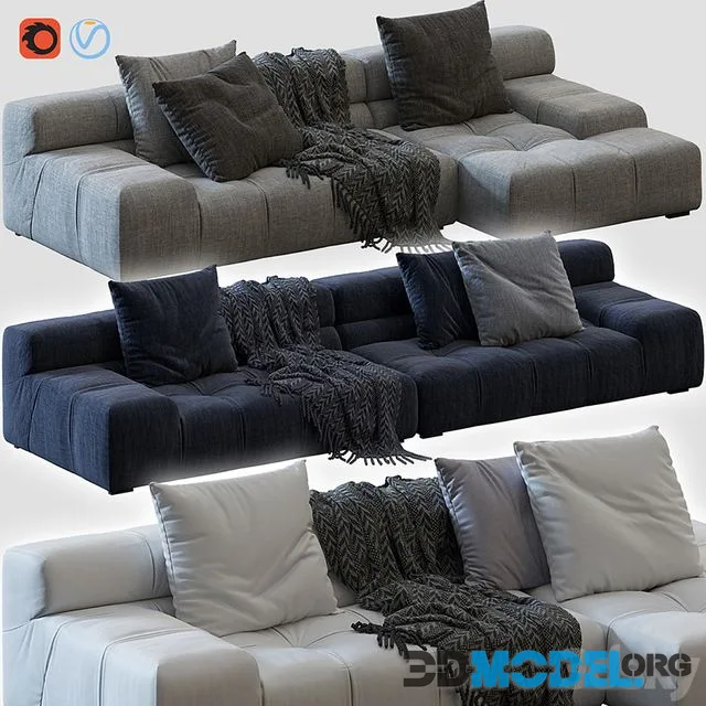 3D Model – Tufty-time Sofa By B&B Italia