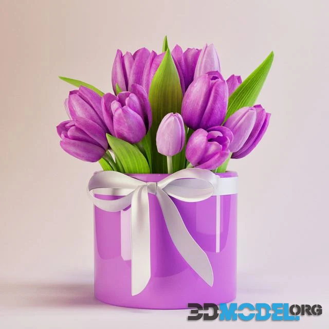 3D Pretty Tulips 298