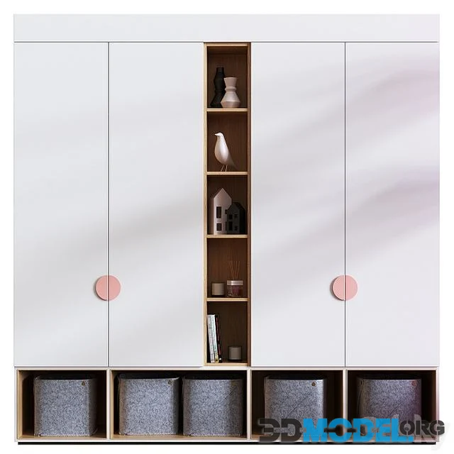 Wardrobe For Kids Room Set 001