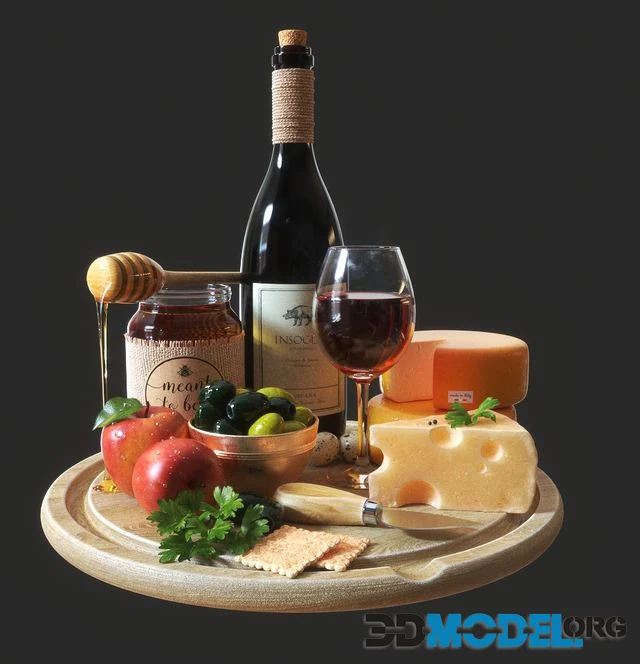 Wine and cheese olives