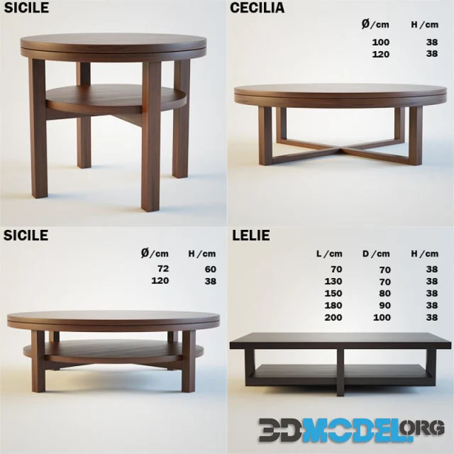 XVL Coffee tables