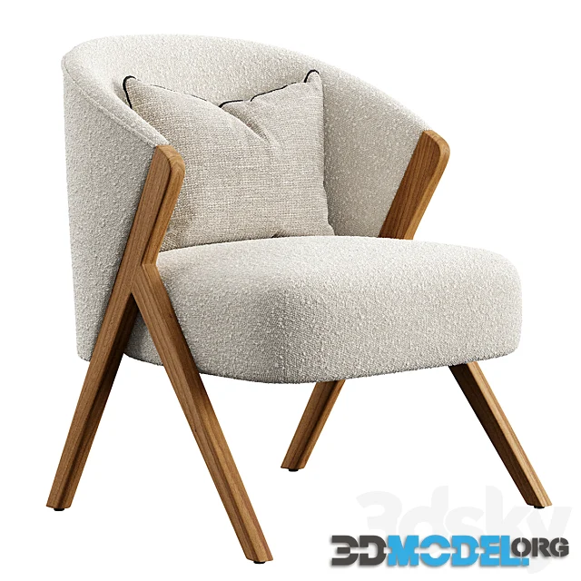 Zara Home - The armchair upholstered in boucle fabric
