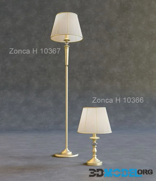 Zonka floor and table lamps