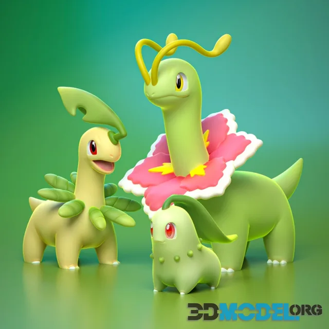 Chikorita Evolutions – Printable