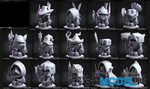 D and D Dice Characters – Printable